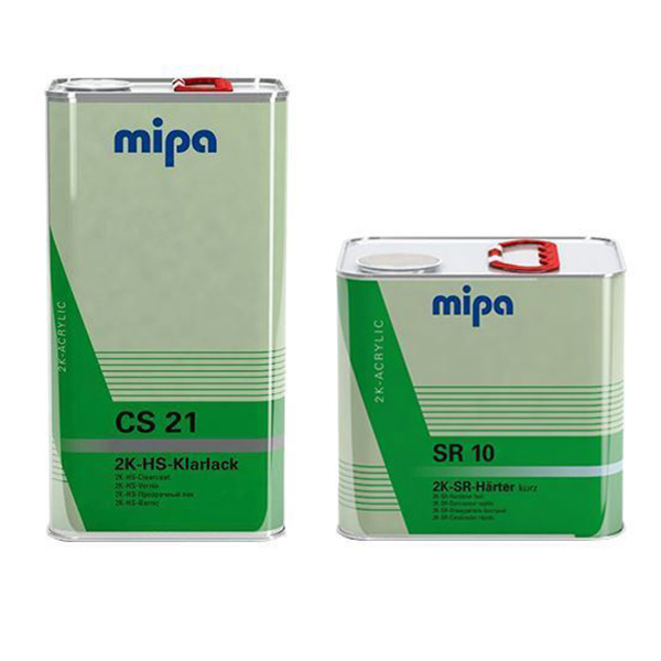 Mipa CS21 Clearcoat 5ltr with SR10 Hardener 2.5ltr HALFPALLET