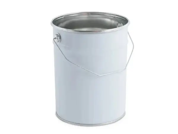 5 Litre Plain White Tulip Pail
