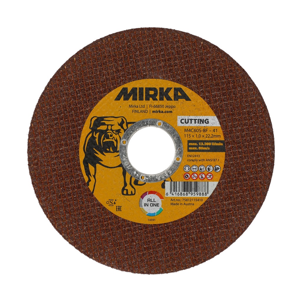 Mirka Multi Cutting Wheel 125x1,0x22,2mm M4C60S-BF