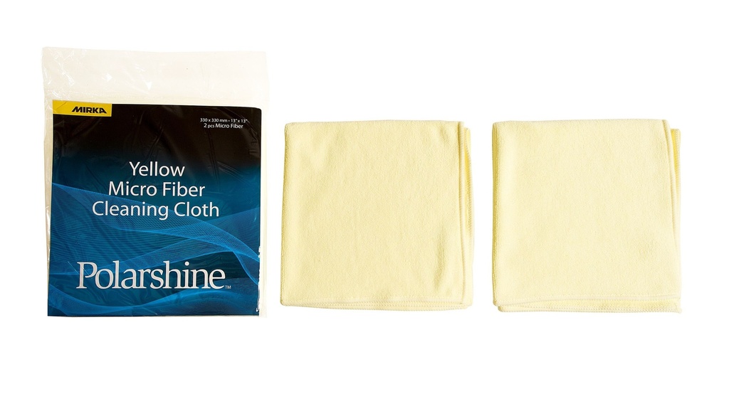 Cleaning Cloth Micro Fiber 330x330mm Yellow,2/Pack