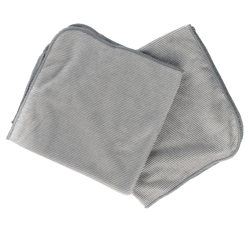 Cleaning Cloth Micro Fiber 400x400 mm Grey, 2/Pack
