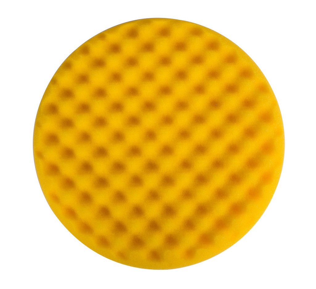 Polishing Foam Pad 150x25mm Yellow Waffle, 2/Pack