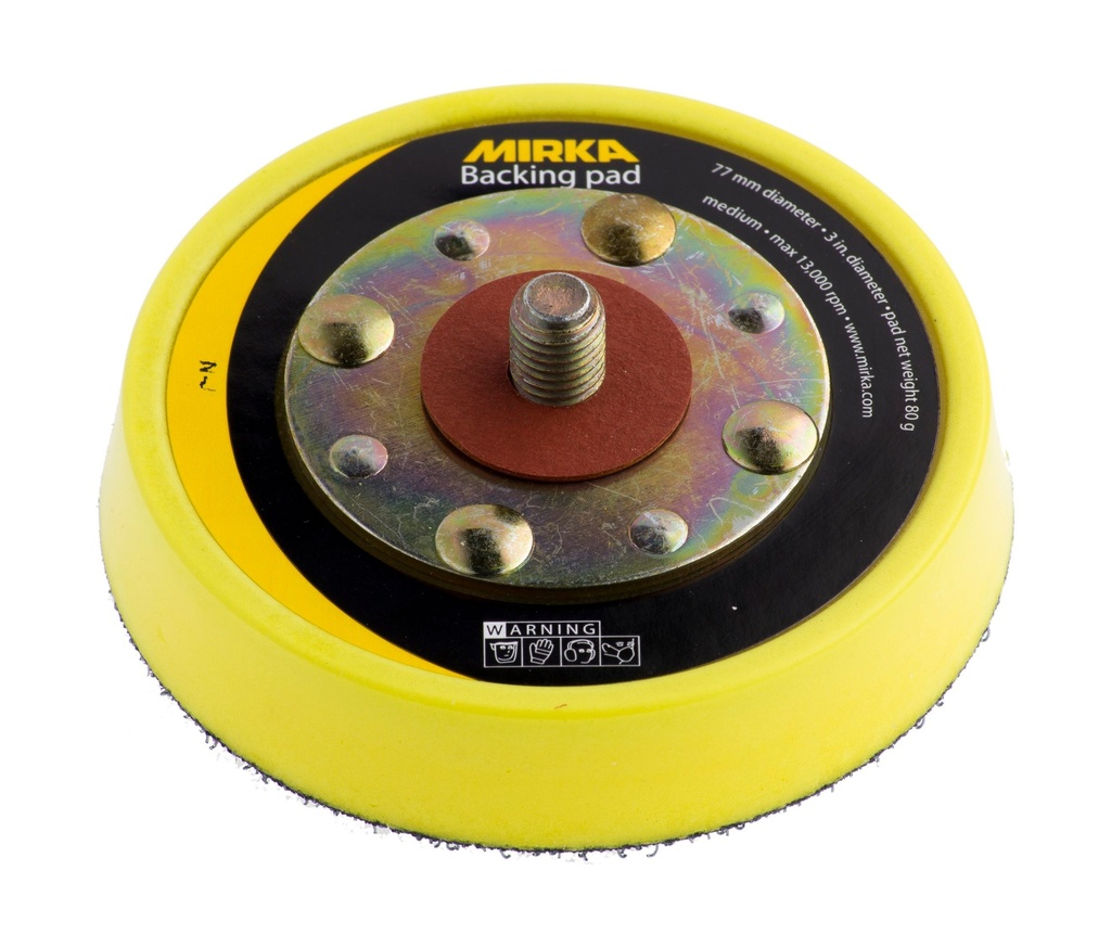 Mirka Backing Pad 77mm 5/16 Grip Medium"