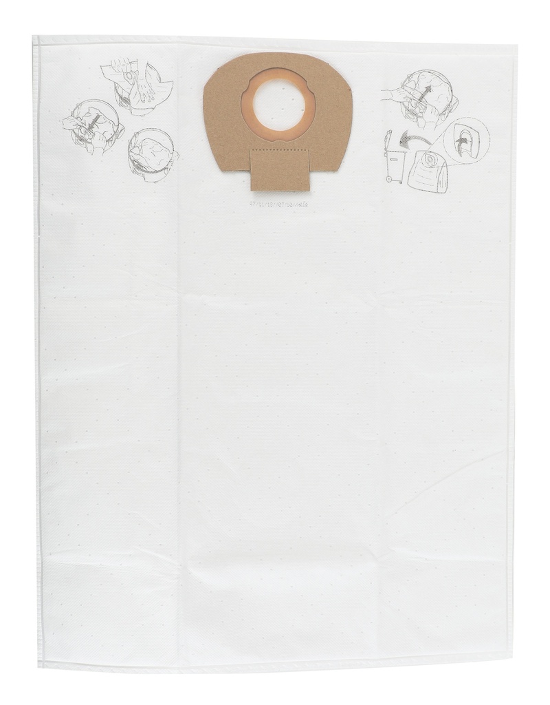 Dustbag Fleece for DE 1025, 1125 L, 5/Pack