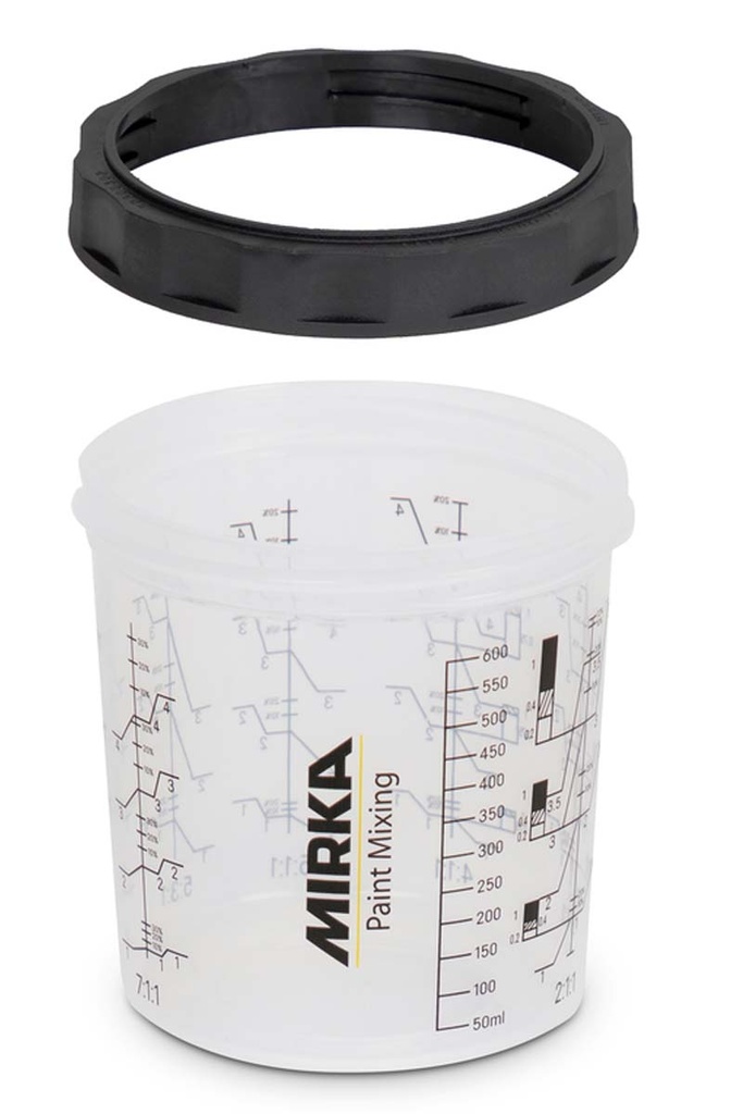 Mirka Outer Cup with Collar for PCS 850ml, 2/Pack
