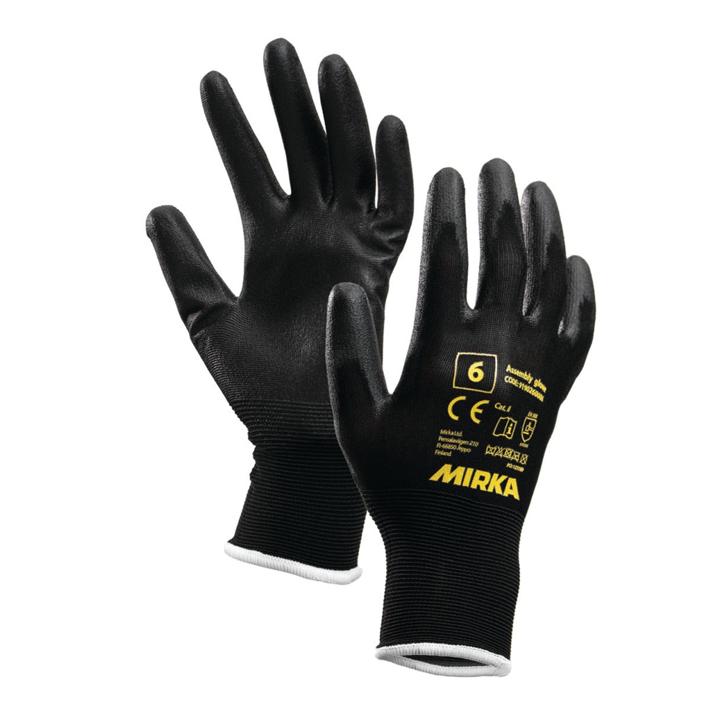 Assembly Gloves, 12/pack, Size 6