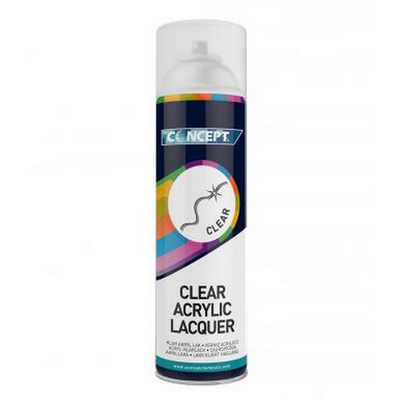450ml Concept Clear Acrylic Aerosol (Each)