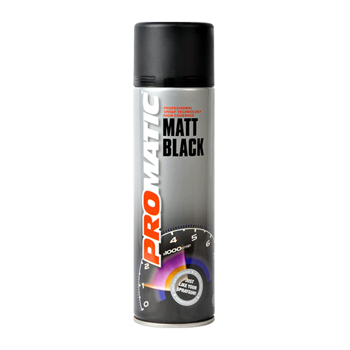 PROMATIC - MATT BLACK AEROSOL (500ML)