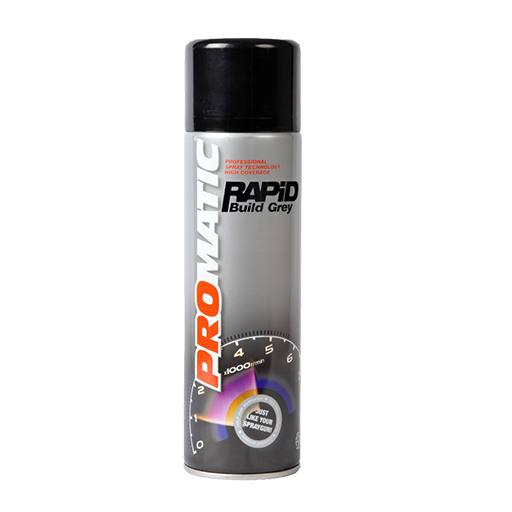 PROMATIC - RAPID BUILD GREY PRIMER AEROSOL (500ML)