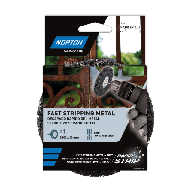 Norton  Rapid Strip Discs with attachment 100 x 25 x 6mm