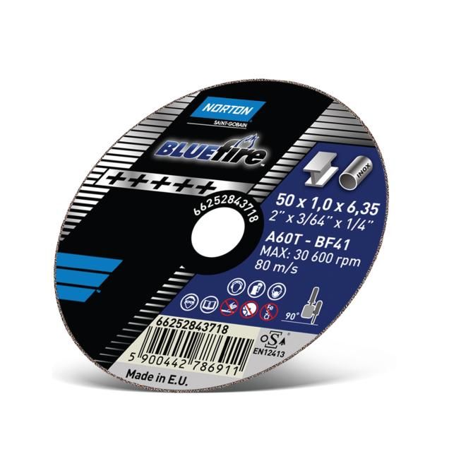 Norton  Blue Fire Cutting Off Wheel - 50x6x6.35mm - A24T-BF41