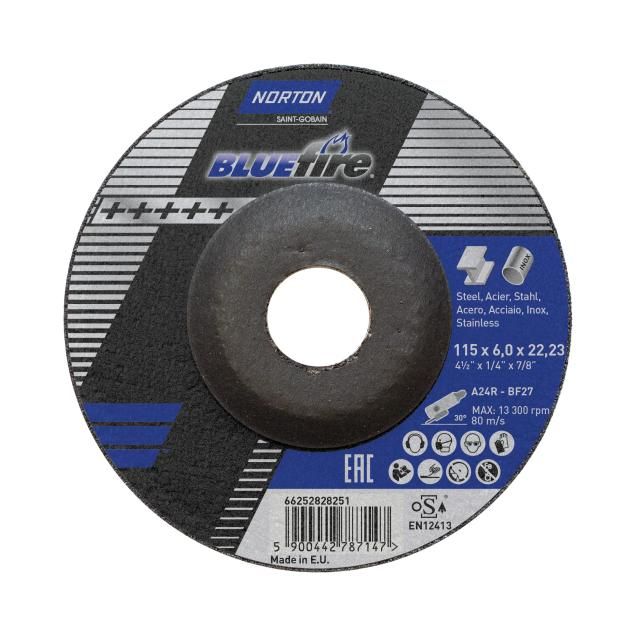 Norton  Blue Fire Cutting Off Wheel - 115x6x22.23mm - A27-BF27