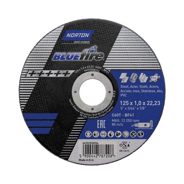 Norton  Blue Fire Multi-Purpose Cut-off Wheel - 115x1x22.23mm - 