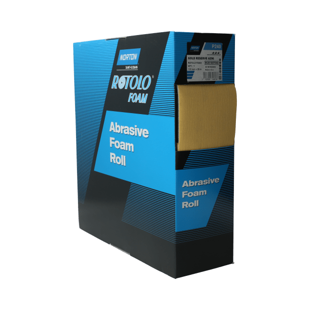 Norton  Rotolo Foam® Gold Reserve A296 115 mm x 25 m P240