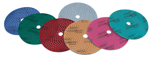 Norton  Cyclonic 150mm Salmon Primer Sanding Multi Hole Disc (Pk