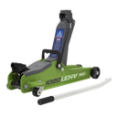 Low Profile Short Chassis Trolley Jack 2 Tonne - Green