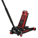 Sealey Premier Low Profile Trolley Jack with Rocket Lift 3 Tonne - Red