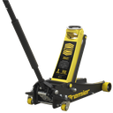 Sealey Premier Low Profile Trolley Jack with Rocket Lift 3 Tonne - Yellow