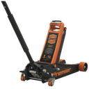 Premier Low Profile Trolley Jack with Rocket Lift 4 Tonne - Orange