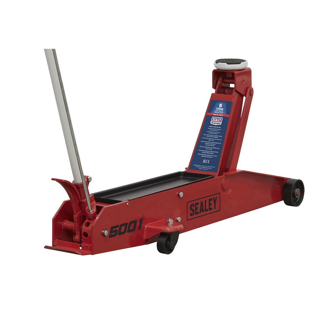 Sealey Premier Long Reach Trolley Jack 5 Tonne