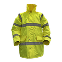 Sealey Worksafe® Hi-Vis Yellow Jacket with Quilted Lining - Large