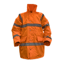 Sealey Worksafe® Hi-Vis Orange Jacket with Quilted Lining - XX-Large