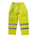 Sealey Worksafe® Hi-Vis Yellow Waterproof Trousers - Large