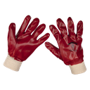 Sealey Worksafe® PVC Knit Wrist Gloves, Large - Pair