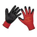 Sealey Worksafe® Nitrile Foam Gloves, Large - Pair