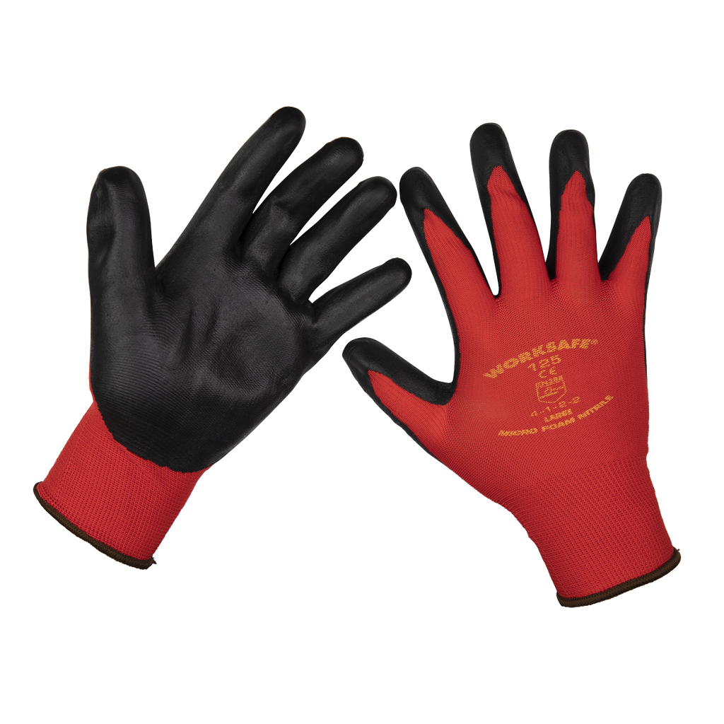 Sealey Worksafe® Nitrile Foam Gloves, Large - Pack of 120 Pairs