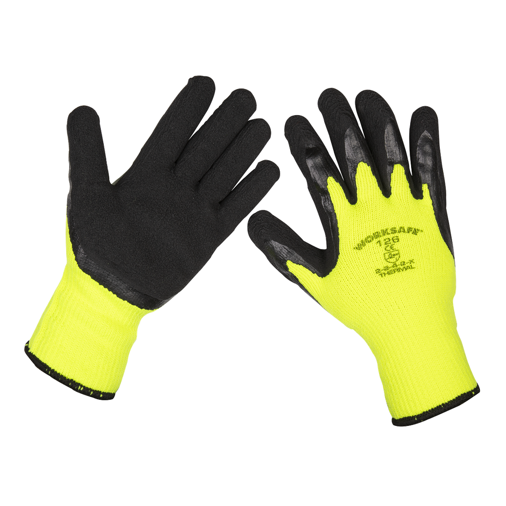 Sealey Worksafe® Thermal Super Grip Gloves, Large - Pair