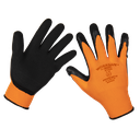 Sealey Worksafe® Foam Latex Gloves, Large - Pair