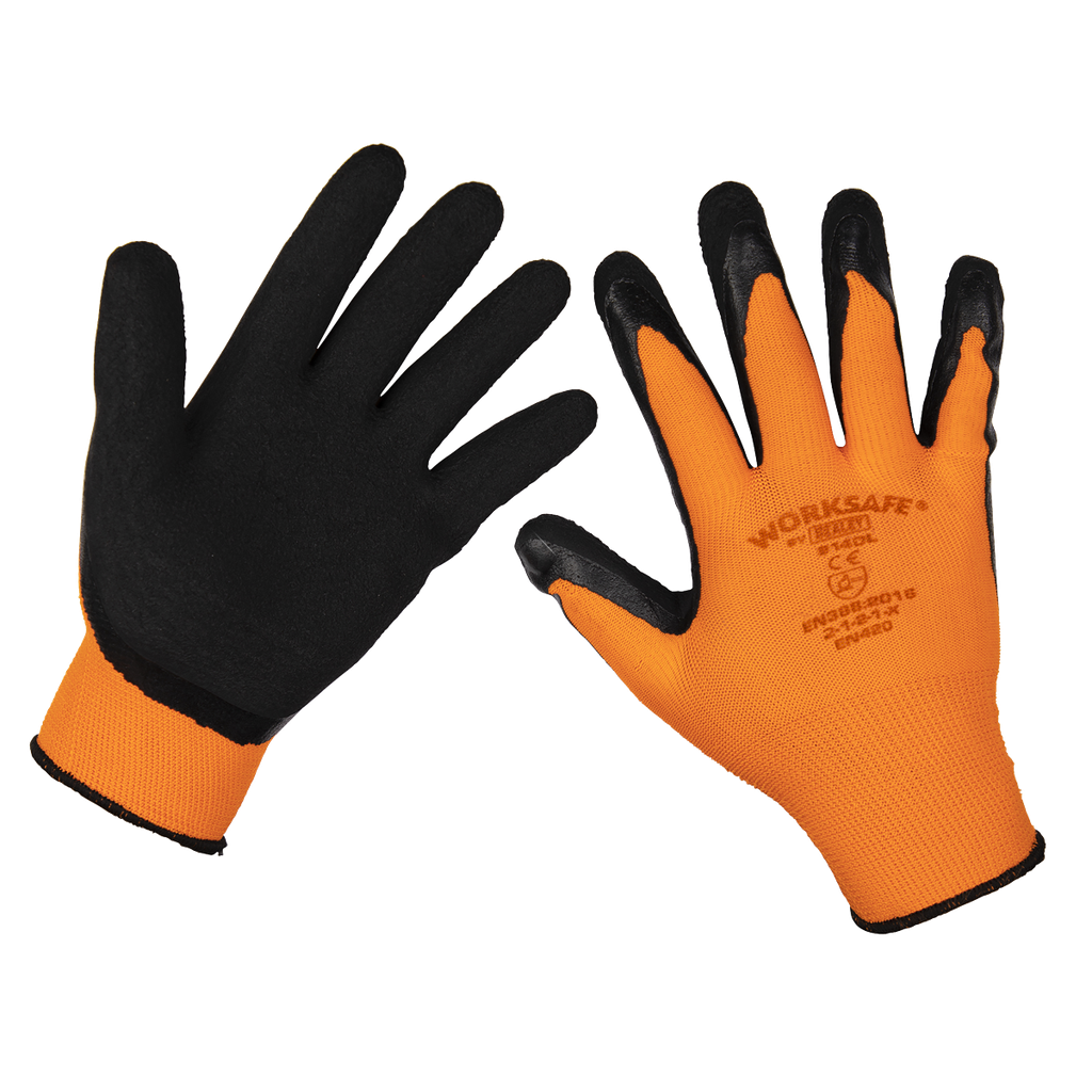 Sealey Worksafe® Foam Latex Gloves, Large - Pack of 120 Pairs