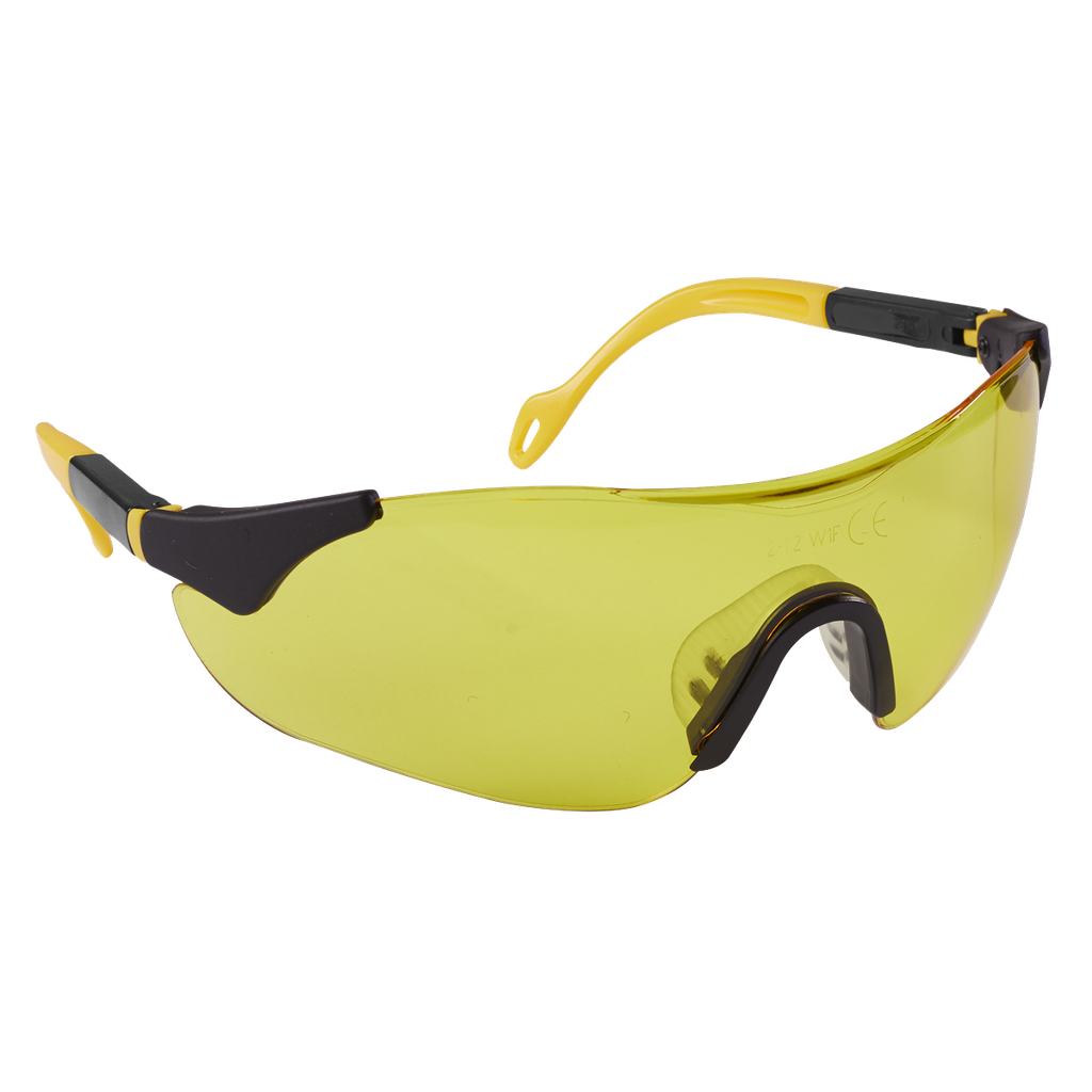 Sealey Worksafe® Sports Style High-Vision Safety Glasses with Adjustable Arms