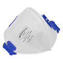 Sealey Worksafe® Valved Fold Flat Mask FFP2 - Pack of 10
