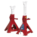 Sealey Auto Rise Ratchet Axle Stands (Pair) 3 Tonne Capacity per Stand