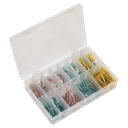 Sealey Adhesive Lined Heat Shrink Terminal Assortment 142pc - Blue, Red & Yellow