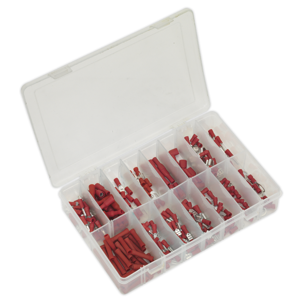 Sealey Crimp Terminal Assortment 260pc - Red