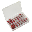 Crimp Terminal Assortment 260pc - Red