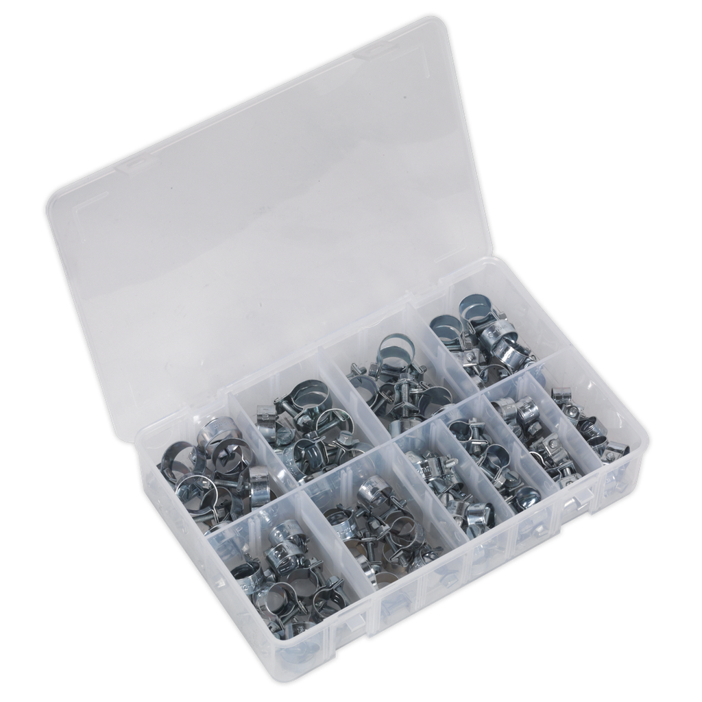 Sealey Mini Hose Clip Assortment 100pc