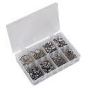 Stainless Steel O-Clip Single Ear Assortment 160pc