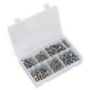 Sealey High Tensile Setscrew, Nut & Washer Assortment M6 408pc
