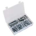 Sealey High Tensile Setscrew, Nut & Washer Assortment M10 150pc