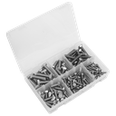 Sealey Stainless Steel Setscrew Assortment M5-M10 150pc