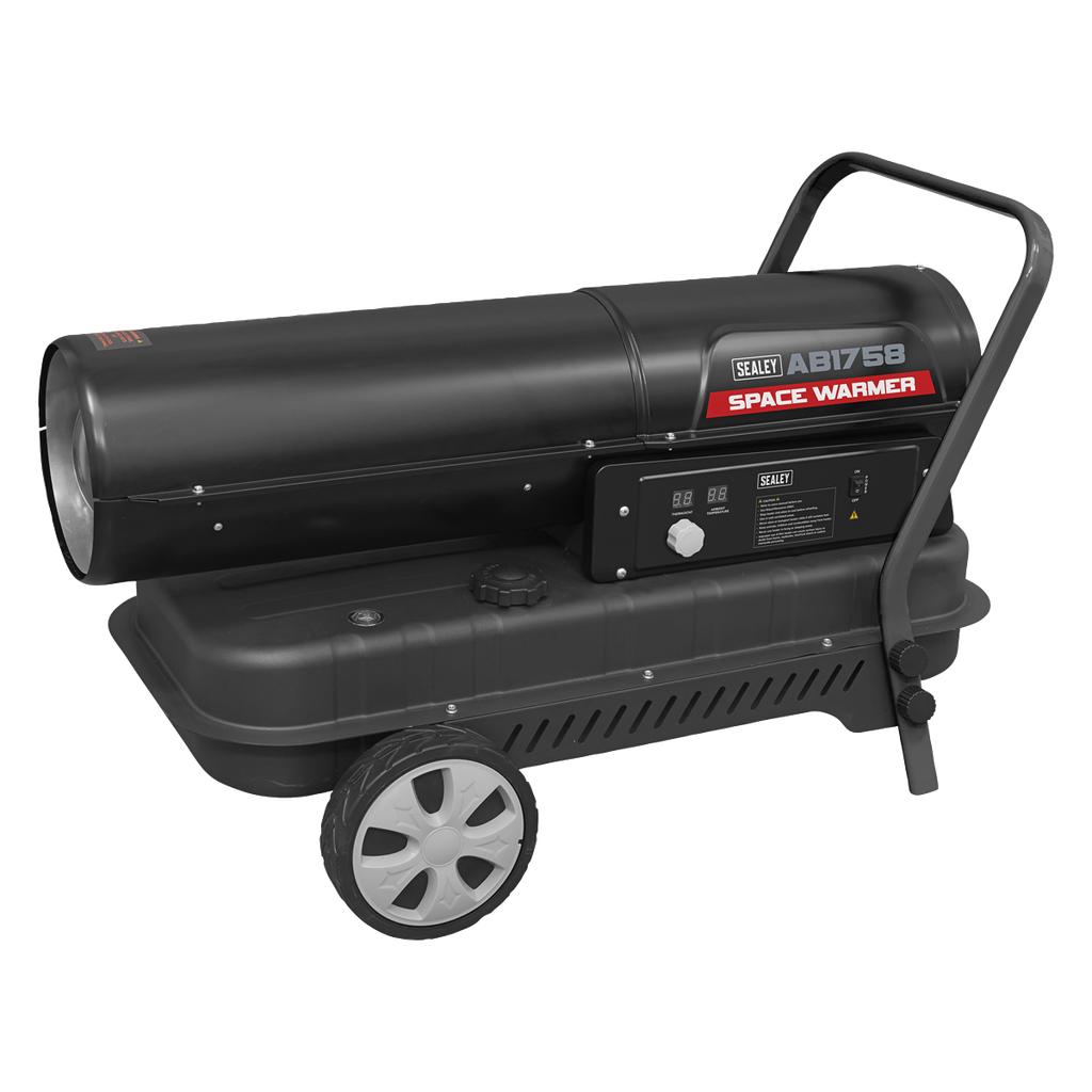 Sealey Space Warmer® Kerosene/Diesel Heater with Wheels 175,000B