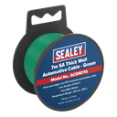 Sealey 5A Thick Wall Automotive Cable 7m - Green