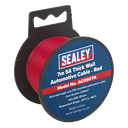 Sealey 5A Thick Wall Automotive Cable 7m - Red