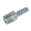 Sealey PCL Screwed Tailpiece Male 1/4"BSPT - 1/4" Hose - Pack of 5