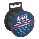 Sealey 8A Thick Wall Automotive Cable 6m - Black