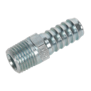 Sealey PCL Screwed Tailpiece Male 1/4"BSPT - 3/8" Hose - Pack of 5